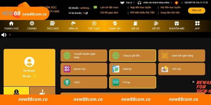 Cần chú ý một vài vấn đề khi nạp tiền New88 anh em cần lưu ý